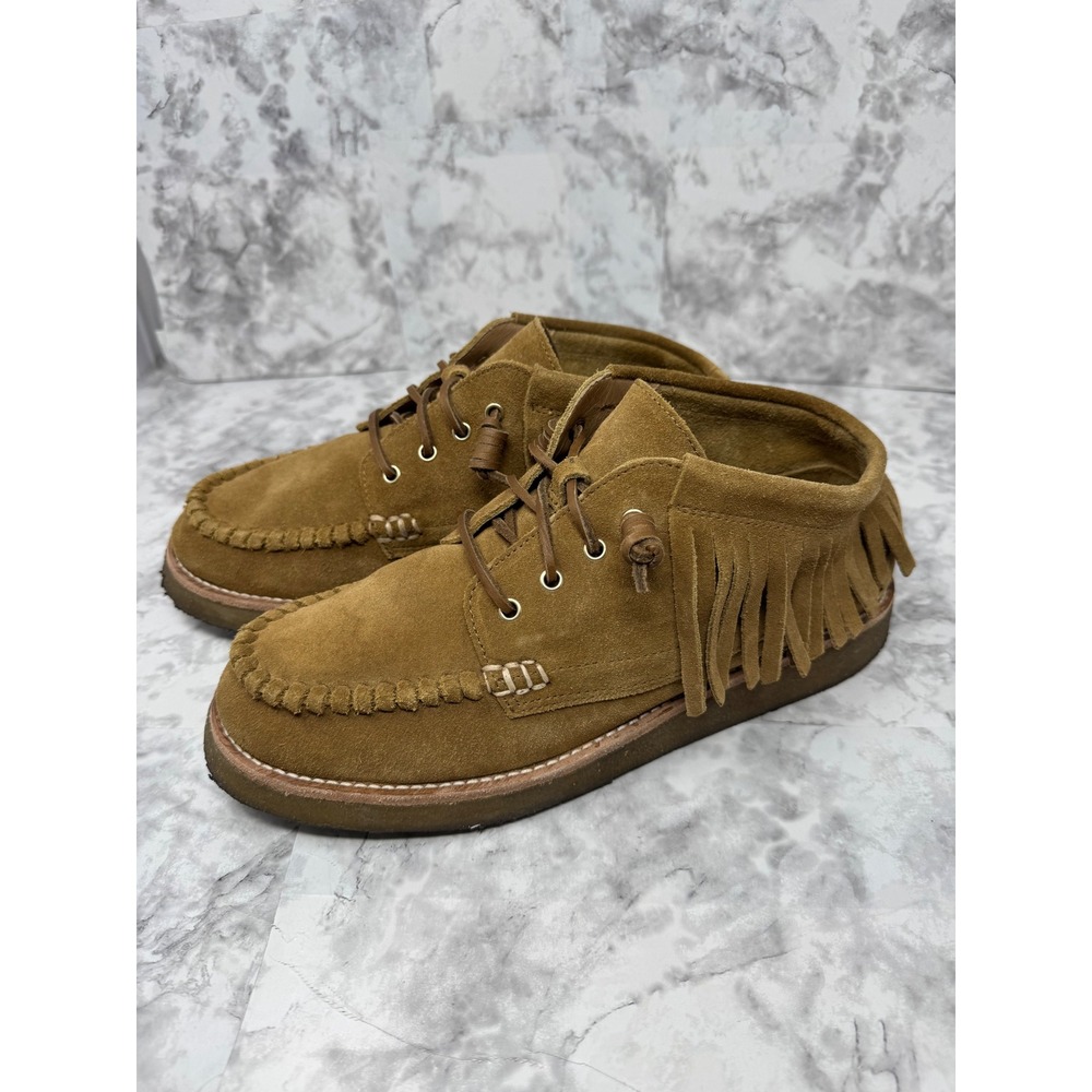 Sperry x Rebecca Minkoff Womens Tan Suede Fringe Moccasin boho western Boots 11 - Picture 2 of 8